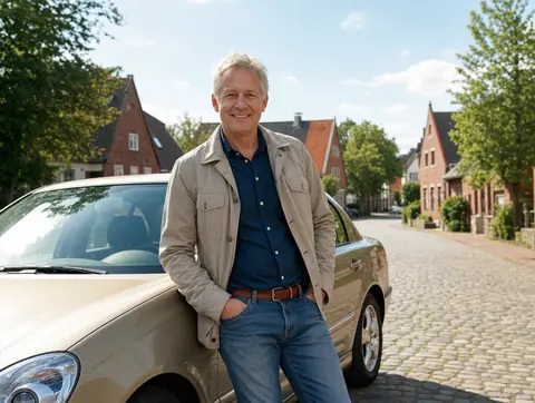 Verkäufer aus Melle mit dem verkauften Fahrzeug